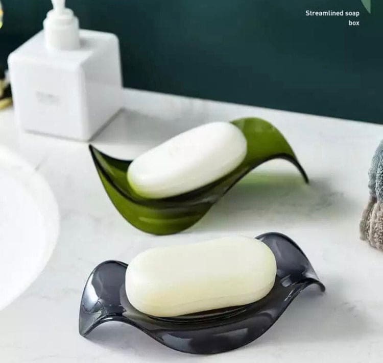 Transparent Wave Shaped Soap Holder With Drain, Creative Soap Dish Holder Transparent Wave Shaped Soap Holder With Drain, Creative Soap Dish Holder
